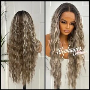 Human Hair Blended Lace Front Wig